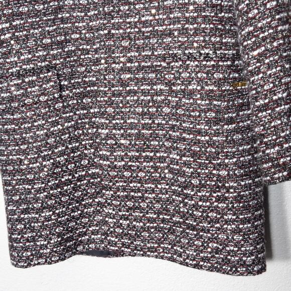 Calvin Klein Women’s Raffia Coat Old Money Office Siren Quiet Luxury Size L - Picture 5 of 12